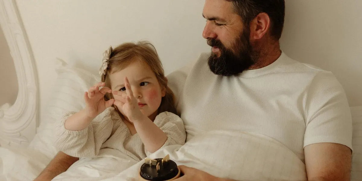Which three small bedtime habits can help parents model a peaceful transition to sleep?